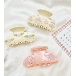 New Korean Style Acetic Acid Claw Shark Clip, European and American Christmas Hair Clip, Fashionable Pan Hair with Diamonds  Brain spoon hair accessories