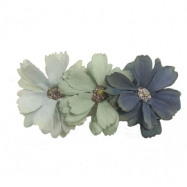 Korean version of women's hair clip with thin forest style fairy headwear, versatile flowers, summer duckbill in stock